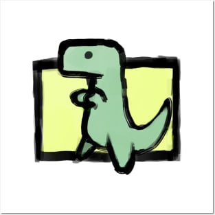 T-Rex Dino Posters and Art